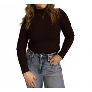 NEW WEEKEND LOS ANGELES eclipse top in dark brown